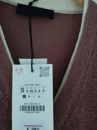 Chaqueta de punto marsala