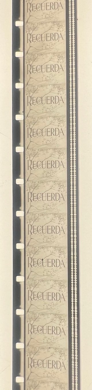 Película/Largometraje 16mm RECUERDA