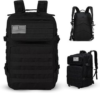Mochila Táctica Militar 45L Resistente Negra
