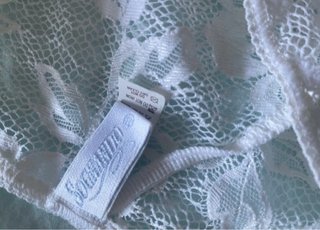 Slip Pizzo Sgambato Bianco Taglia Unica