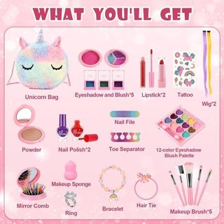 Set Maquillaje Infantil Unicornio Bolso