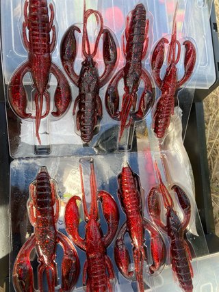 Señuelos de pesca cangrejo rojo (8 unidades)