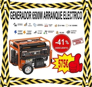 GENERADORES GASOLINA 1000W a 6500W
