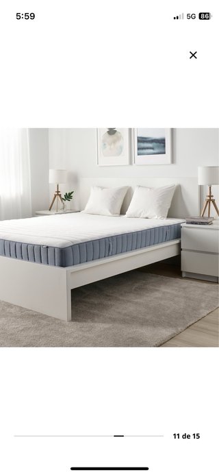 Colchón Ikea Valevag 140x200cm Muelles