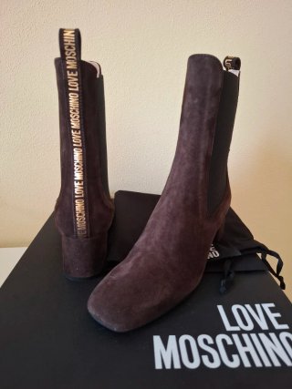 Stivaletti Love Moschino Marrone Tg 36 Nuovi