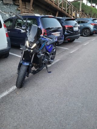Asiento Moto Yamaha MT-09 Confort Negro/Azul