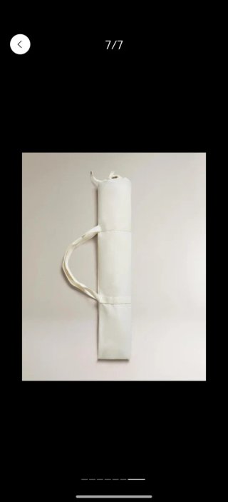 Sombrilla Zara Home Beige/Negro 160cm