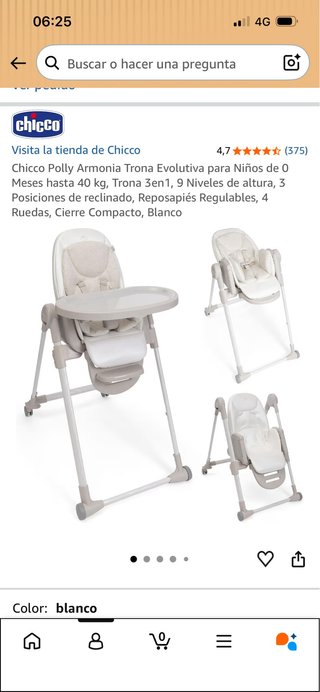 Trona Chicco Polly Armonia Blanco