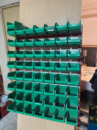 Organizador de piezas verde