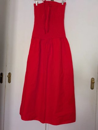 Vestido Zara tubo rojo Talla M