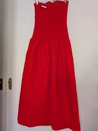Vestido Zara tubo rojo Talla M