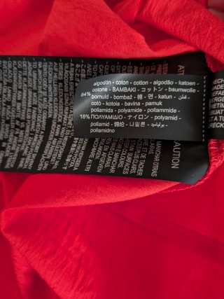 Vestido Zara tubo rojo Talla M