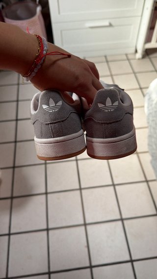 Adidas Campus Gris y Blanco