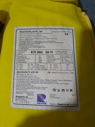 Chaleco náutico Regatta de 70 a 90 kg