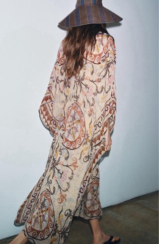 Vestido Túnica Estampado Zara Talla L-XL