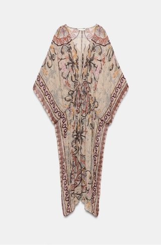 Vestido Túnica Estampado Zara Talla L-XL