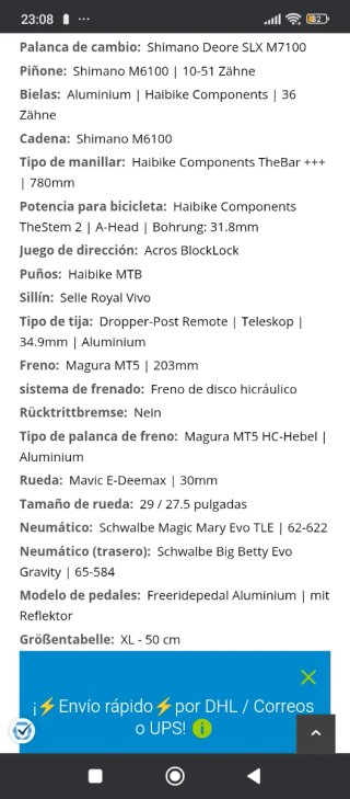 Bicicleta eléctrica Haibike