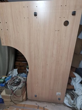 Escritorio grande de madera
