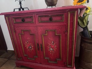 Aparador Auxiliar Vintage Pintado a Mano