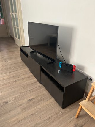 Mueble TV 3 cajones marron