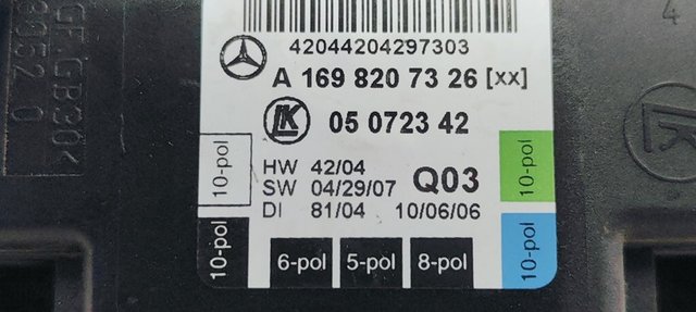 MODULO ELECTRONICO MERCEDES-BENZ CLASE A (W169) 2