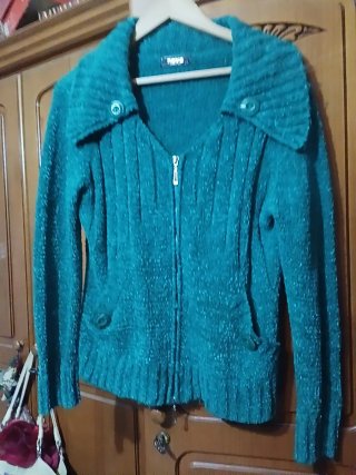 Chaqueta NOVO verde cremallera