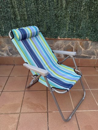 Silla reclinable plegable de playa
