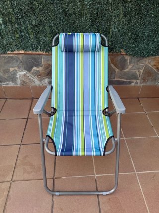 Silla reclinable plegable de playa