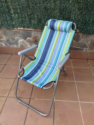 Silla reclinable plegable de playa