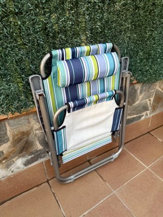 Silla reclinable plegable de playa