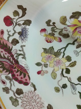 Adams Calyx Ware Ming Jade Fuente Vintage