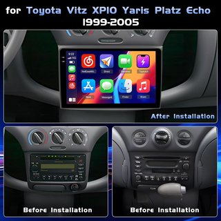 HIKITY 4+64G AutoRadio 9'' Toyota Yaris Vitz Platz