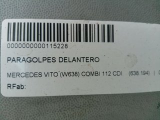 PARAGOLPES DELANTERO MERCEDES-BENZ VITO (W638) COMBI 112 CDI (638.194)