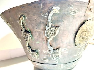 Antico calderone in rame, probabilmente XIX secolo