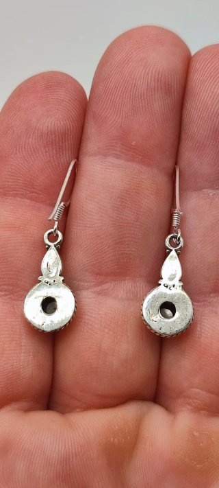 Pendientes de Plata y Granates.