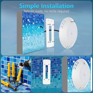 OSREE Foco Piscina 35W Ø275mm 3500lm IP68 12V