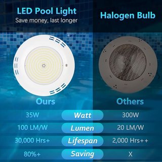 OSREE Foco Piscina 35W Ø275mm 3500lm IP68 12V