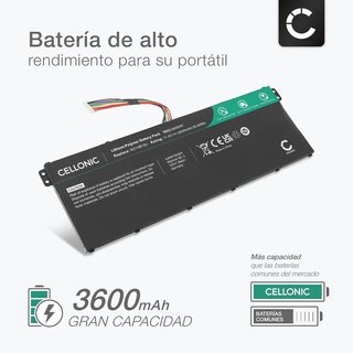 CELLONIC AC14B18J batería 3600mAh 11.4V Acer