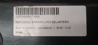 REFUERZO PARAGOLPES DELANTERO SEAT ALHAMBRA (7V8) Nostrum