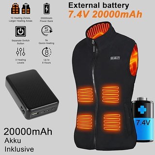 GuKKK Chaleco Calefactable 20000mAh 13 Zona Size M
