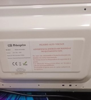 Microondas Orbegozo Blanco, funciona!!!