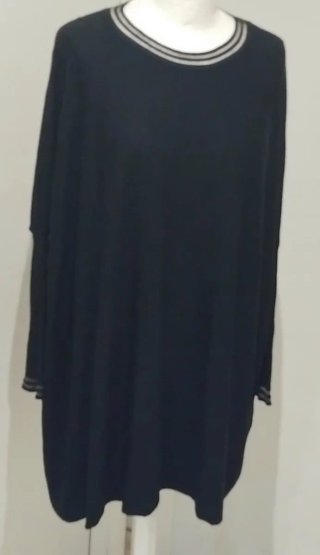 Suéter largo o vestido corto premama.