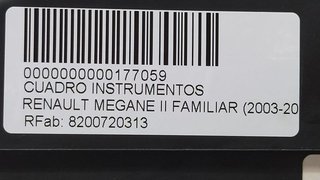 CUADRO INSTRUMENTOS RENAULT MEGANE II FAMILIAR Dynamique