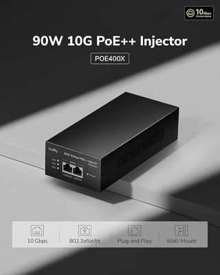 Cudy POE400X Adaptador Inyector PoE++ Ultra 90W10G