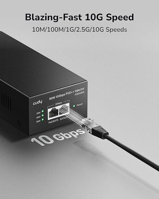 Cudy POE400X Adaptador Inyector PoE++ Ultra 90W10G