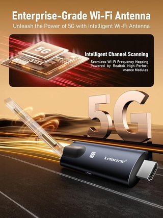 Lemorele Transmisor HDMI Inalámbrico 2 Receptores