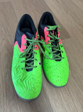 Zapatillas Adidas Futsal Verde y Rosa