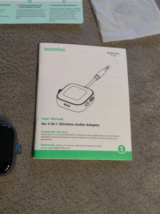 Adaptador Audio Inalámbrico 2 en 1 Soomfon