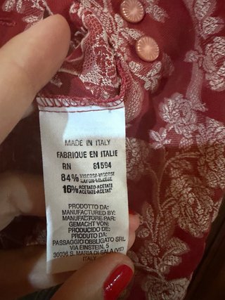 Camicia Naracamice rossa e rosa fantasia floreale