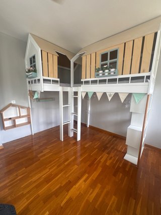 Camas Montessori tipo casa habitacion niñas